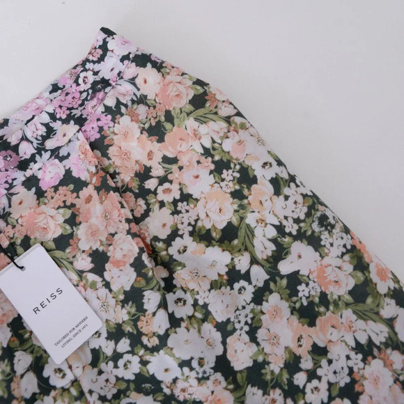 Reiss Floral Print Wide Leg Trousers Pants Size 8 NWT - Picture 12 of 15